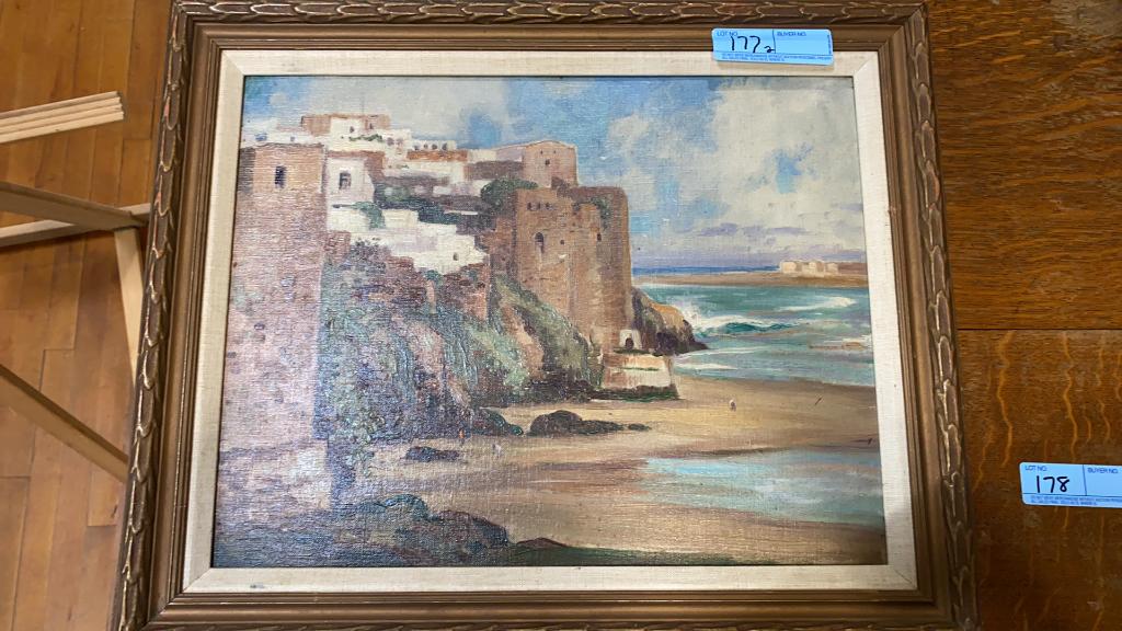 2 CONTEMPORARY OIL ON BOARDS: ~