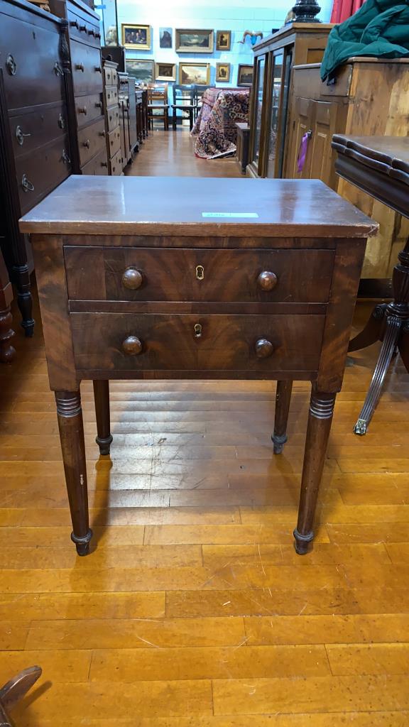 ANTIQUE 2 DRAWER WORK TABLE (1 of 4)