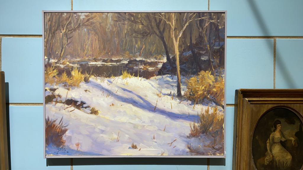 JOHN BRANDON SILLS OIL PAINTING ON CANVAS (1 of 5)