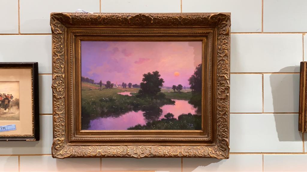 JOHN BRANDON SILLS OIL PAINTING ON CANVAS (1 of 4)