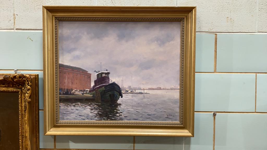 JOHN BRANDON SILLS OIL PAINTING ON CANVAS (1 of 4)