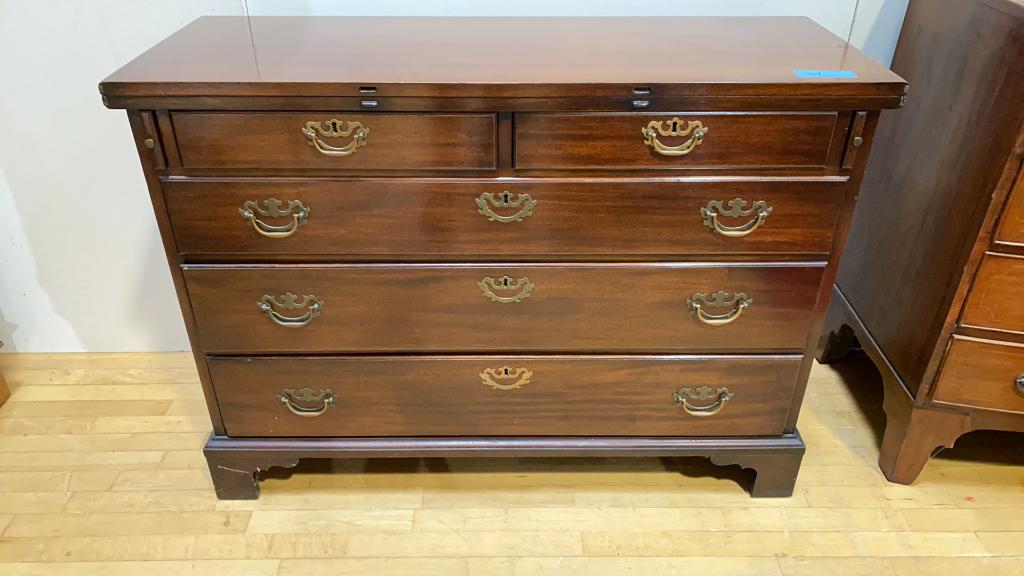 SOLID MAHOGANY LIFT TOP SERVER (1 of 6)