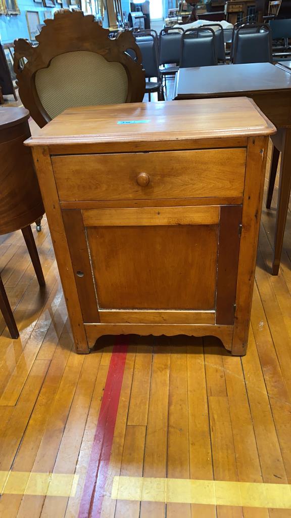 ANTIQUE PINE WASHSTAND/ BED SIDE CABINET (1 of 4)