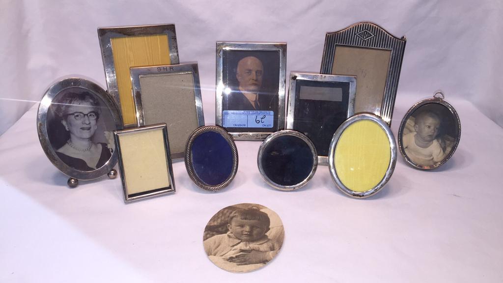 BOX LOT STERLING PHOTO FRAMES & MORE (1 of 15)