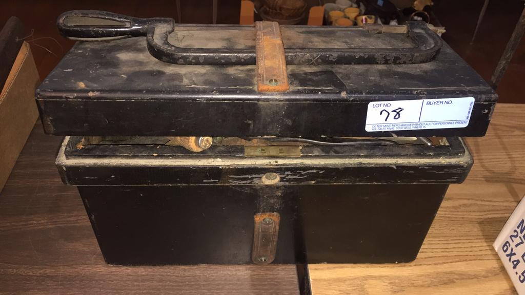 VINTAGE TOOL BOX W/ CONTENTS / TOOL LOT (1 of 9)
