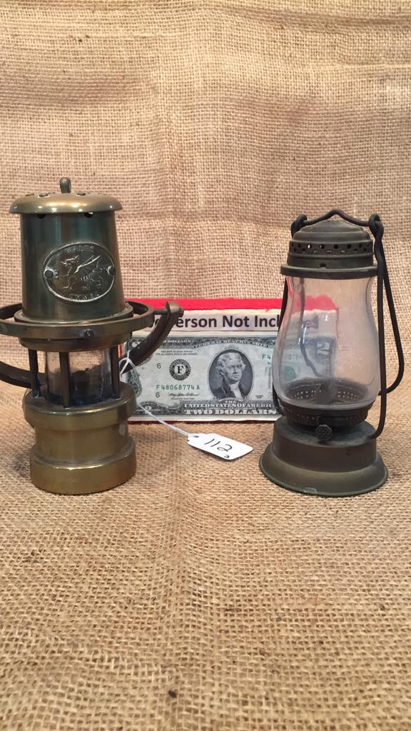 BRASS WALES CYMRU SHIPS LANTERN 6" & OIL LAMP/LANT (1 of 11)