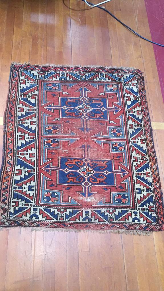 ANTIQUE AREA RUG 36" X 42" (1 of 6)