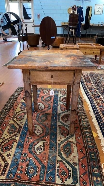 1 DRAWER WORK TABLE 21" SQUARE X 21.5" TALL (1 of 6)