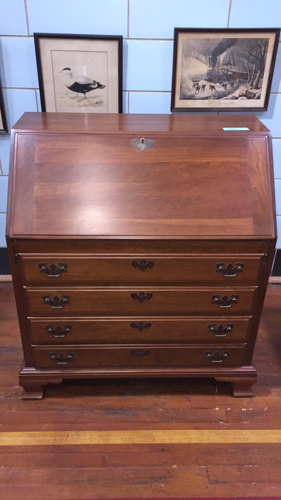 MADDOX SOLID CHERRY SLANTFRONT DESK (1 of 10)