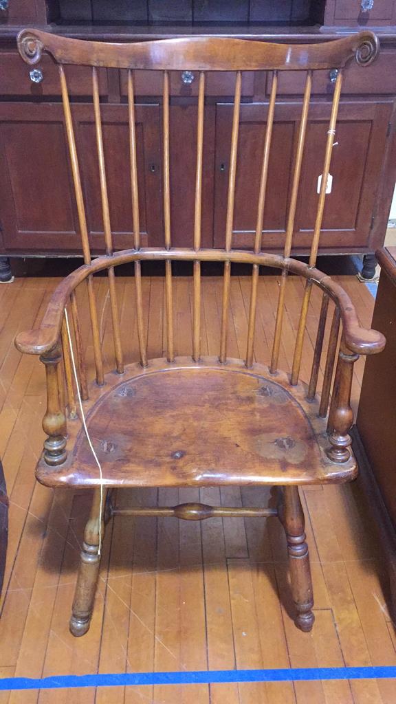 ANTIQUE COMB BACK WINDSOR ARM CHAIR (1 of 10)