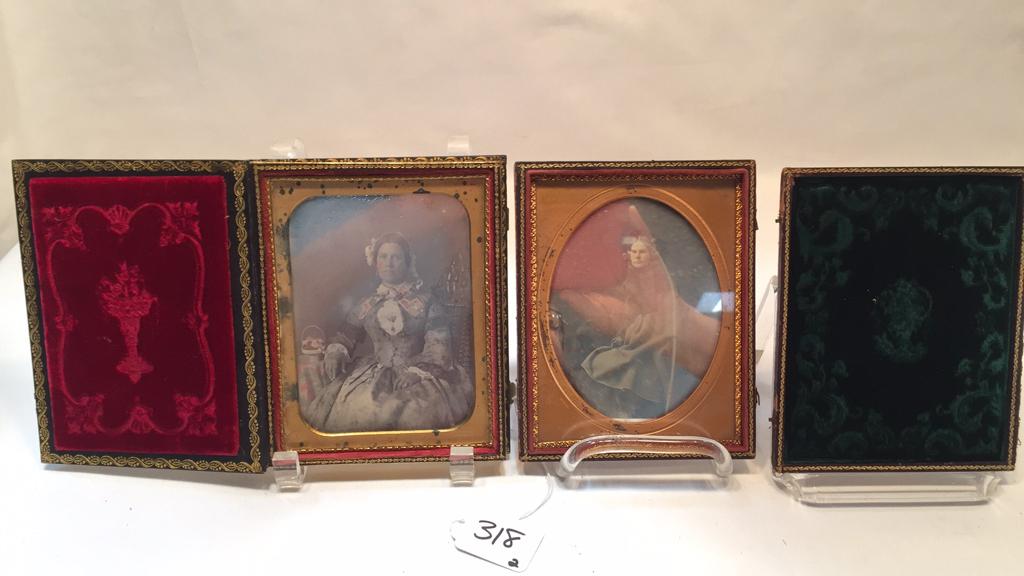 2 - 1/2 PLATE DAGUERREOTYPES OF PORTRAITS OF WOMEN (1 of 19)