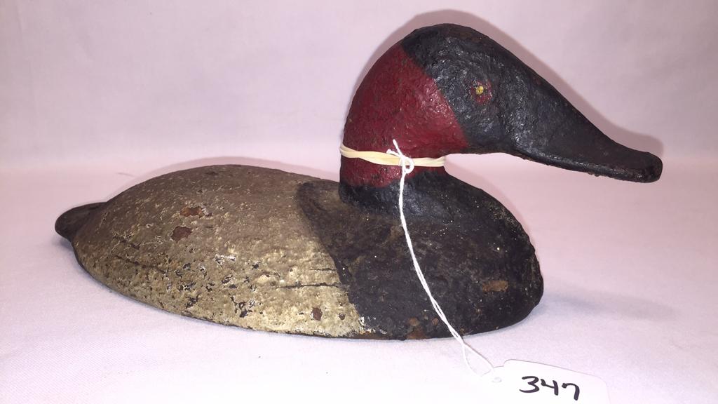 ANT. CAST IRON CECIL COUNTY SINKBOX DECOY (1 of 6)