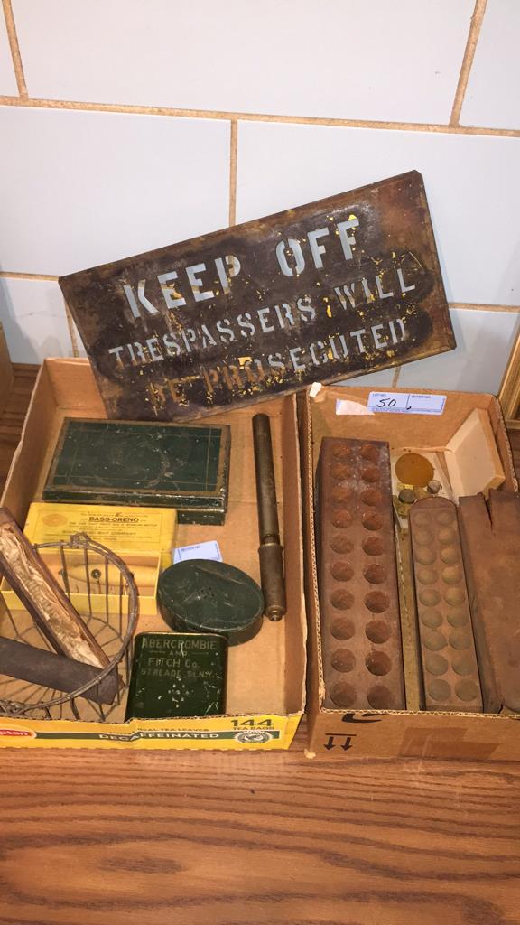 RELOADING LOT,KEEP OFF METAL STENCIL, LURES: ~