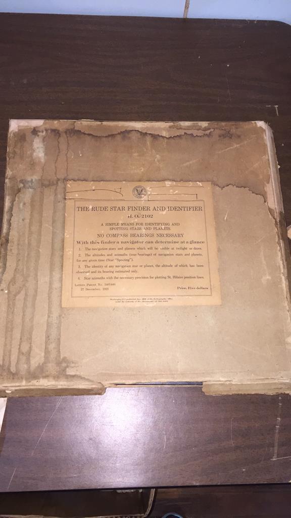 1921 RUDE STAR FINDER, BRASS FIREPLACE TRIVET LOT (1 of 10)