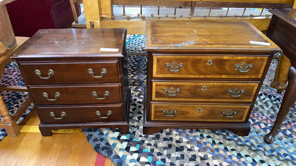 2 SMALL WOODEN CHESTS 20" X 13" X21"T & 24" X15" (1 of 9)