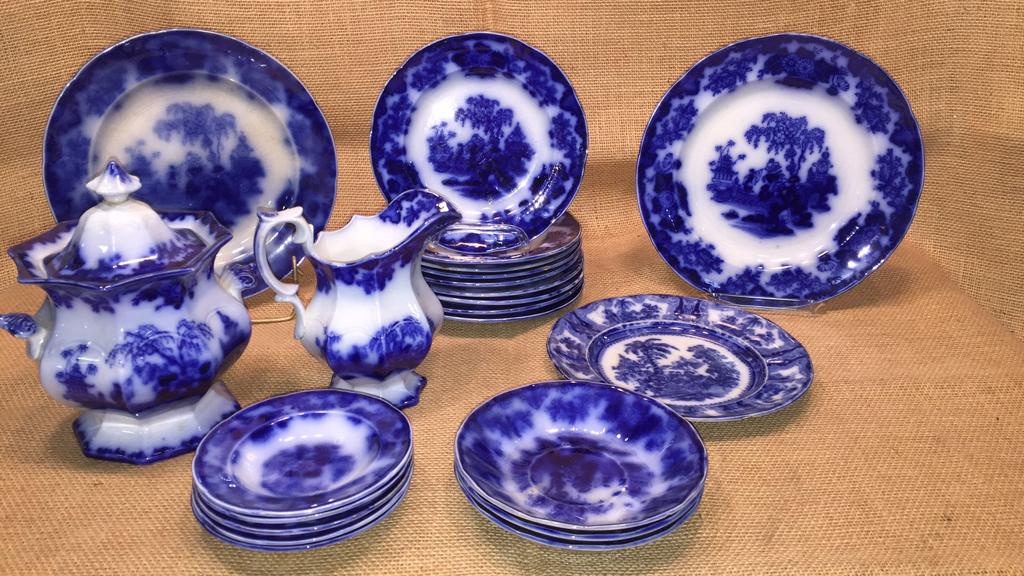LG LOT FLOW BLUE CHINA SOME "SCINDE" (1 of 10)