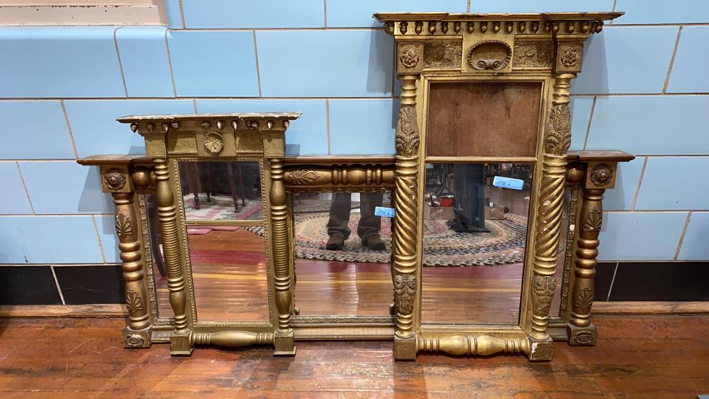 3 ANTIQUE FEDERAL MIRRORS - SEE PHOTOS FOR (1 of 12)