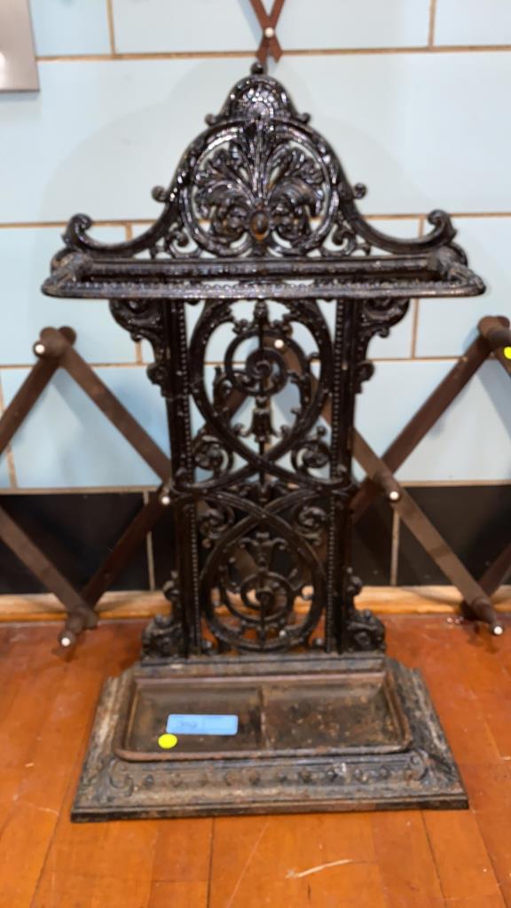 CAST IRON UMBRELLA STAND ~ 30" TALL: ~
