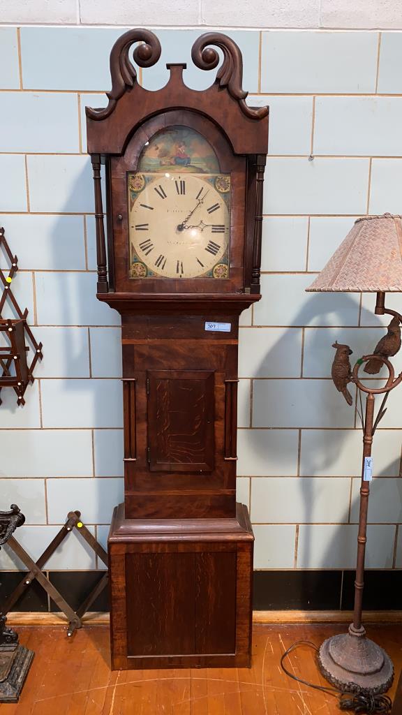 ANTIQUE GRANDFATHER'S CLOCK SIGNED PATTISON (1 of 10)