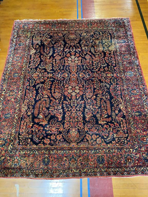 ROOMSIZE SAROUK CARPET ~ 9'10" X 8'1" (1 of 7)