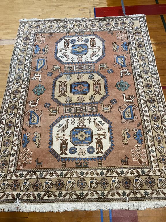 ROOMSIZE ORIENTAL CARPET ~ 10'7" X 7'9" (1 of 6)
