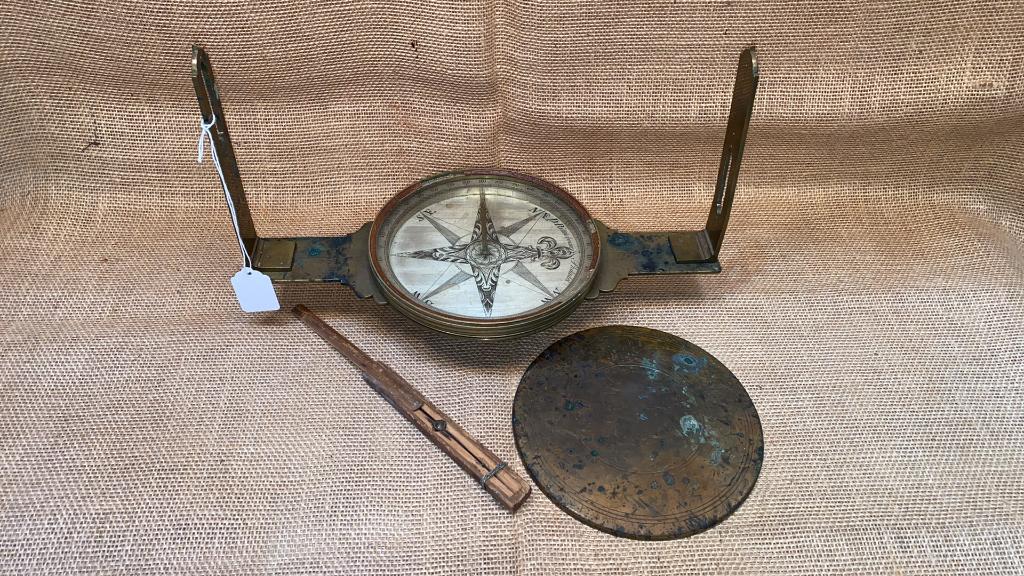 DAVID RITTENHOUSE PHILADELPHIA ENGRAVED COMPASS (1 of 8)