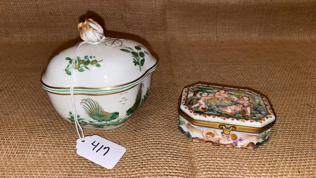 RICHARD GINORI DRESSER JAR, CAPODIMONTE DRESSER: JAR