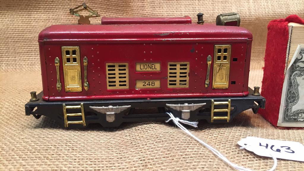 LIONEL "O" GAUGE RED ENGINE #248: ~