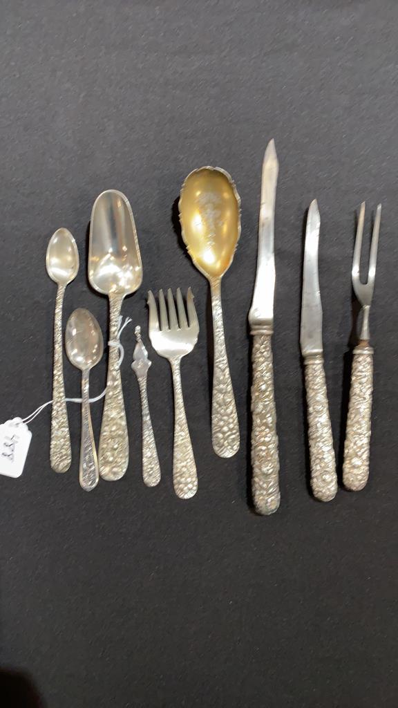 9 PCS VARIOUS REPOUSE STERLING FLATWARE (1 of 7)