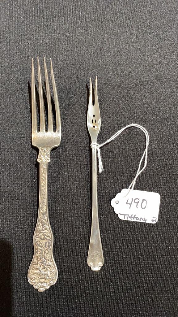 2 PCS TIFFANY & CO STERLING FLATWARE (1 of 8)