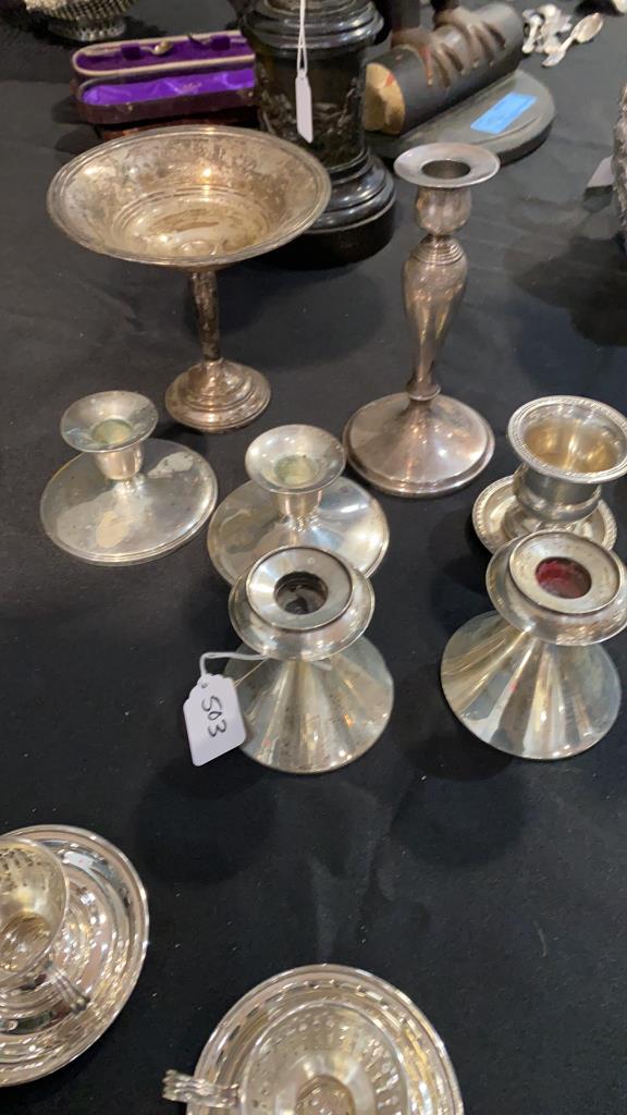 LOT OF STERLING WEIGHTED PIECES (1 of 4)
