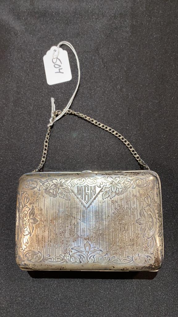 STERLING HANDBAG / COMPACT PURSE (1 of 4)