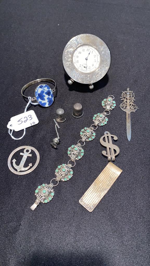 LOT OF VARIOUS STERLING PIECES (1 of 6)