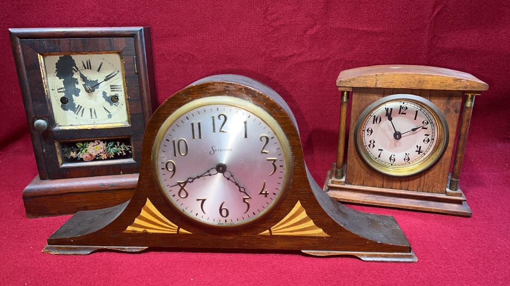 3 ASSORTED CLOCKS (1 of 2)