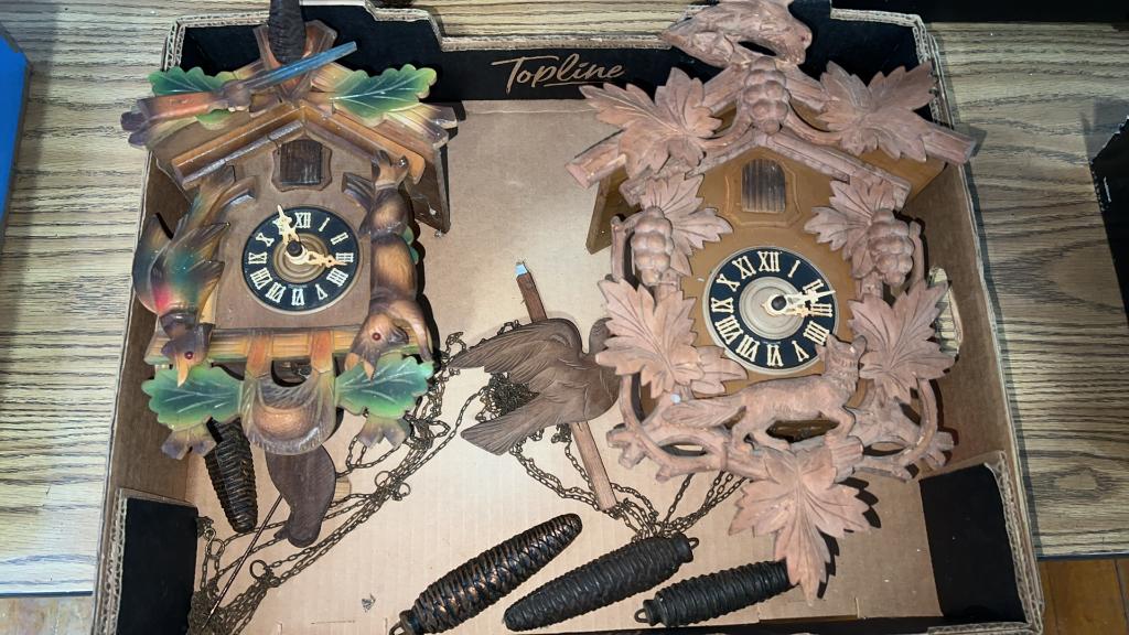 2 LARGE CUCKOO CLOCKS (1 of 3)