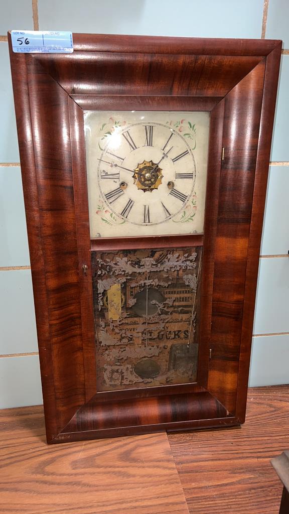 MAHOGANY OGEE CLOCK (1 of 2)