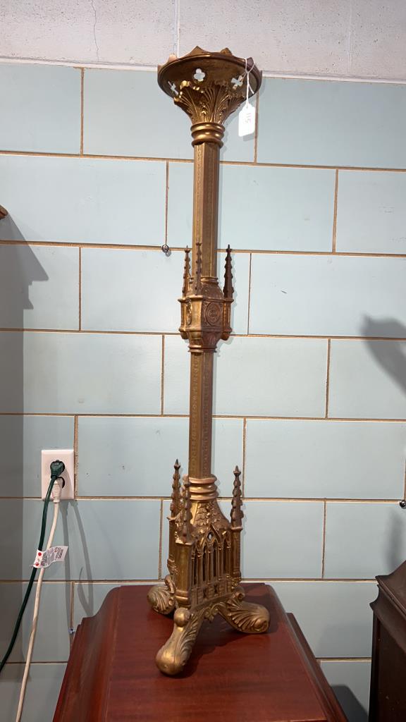 TALL GOTHIC CANDLE STICK HOLDER: ~