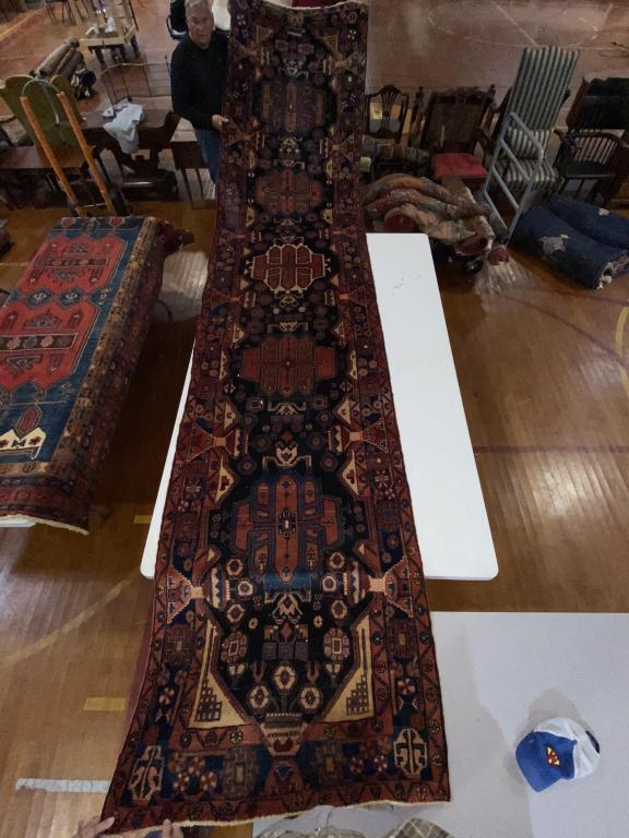 HANDMADE RUNNER RUG 16'10" X 3'8" (1 of 7)