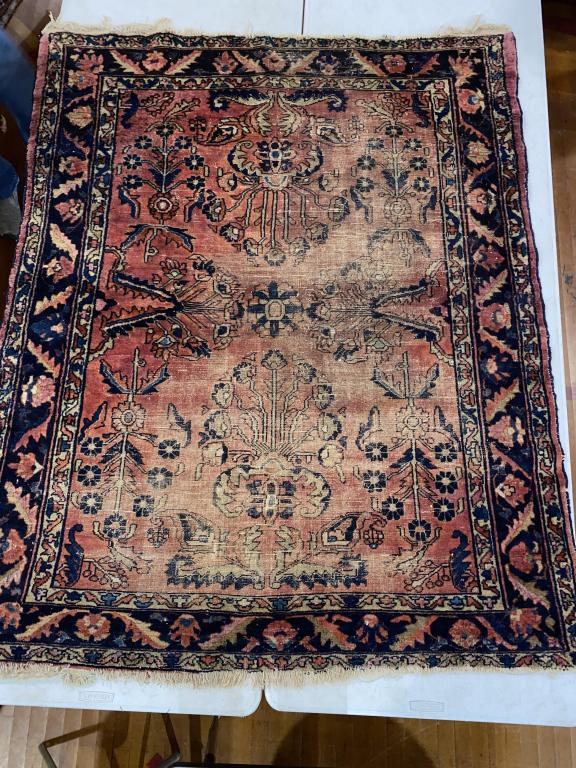ANTIQUE AREA RUG 5'10" X 4'10" (1 of 5)