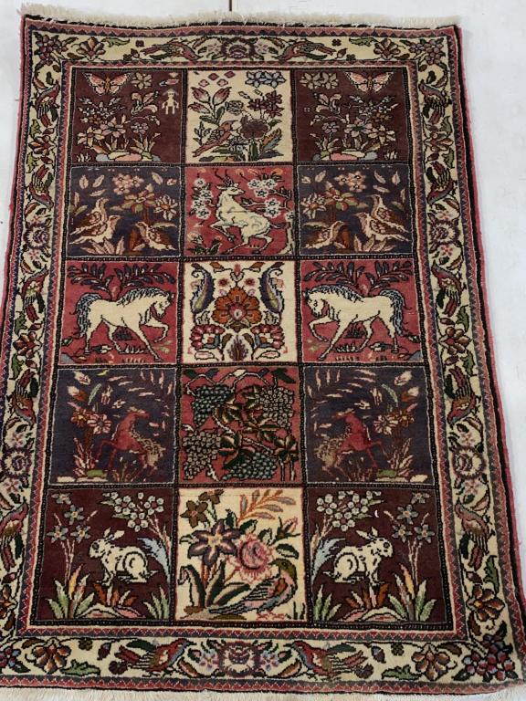 NEW HANDMADE RUNNER RUG 4'10" X 3'5" (1 of 4)