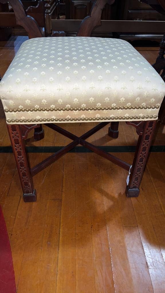 CHIPPENDALE STYLE FOOT STOOL (1 of 3)