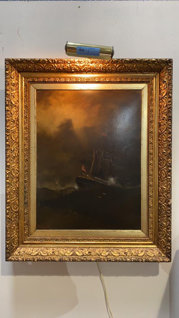 OIL ON CANVAS PAINTING SIGNED STUART (1 of 5)