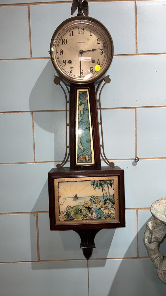 INGRAHAM "TREASURE ISLAND" BANJO CLOCK (1 of 4)