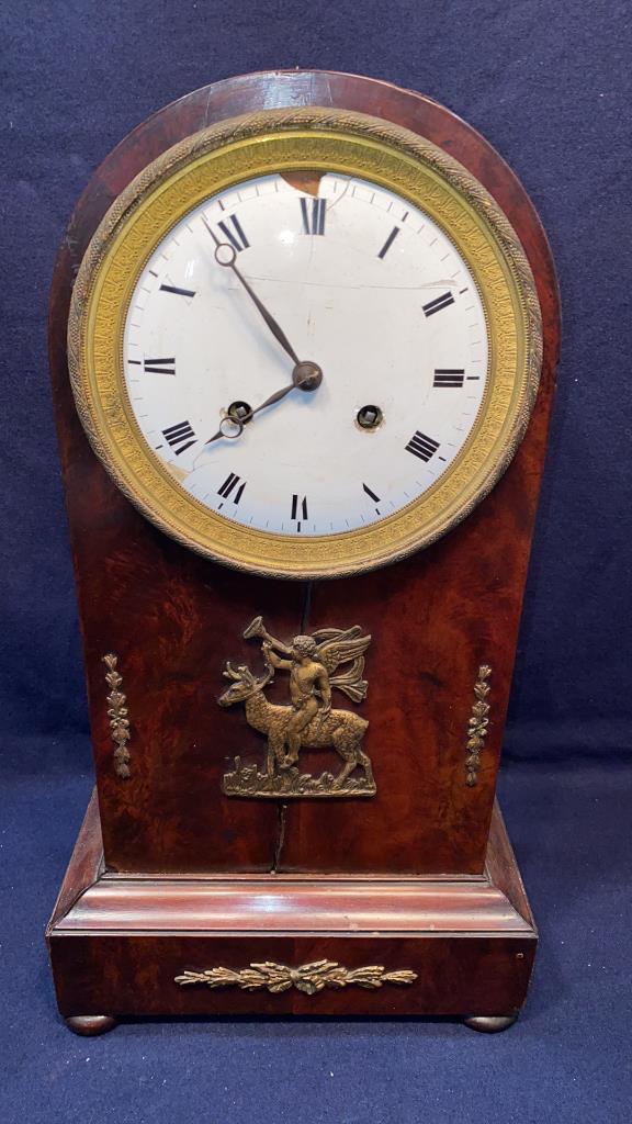 ANTQIUE DOME TOP CLOCK W/ ORMOLU MOUNTS (1 of 7)