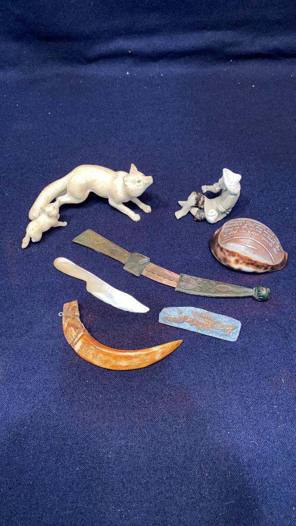CARVED FOX, CARVED TUSK, DAGGER, MUDMAN: ~