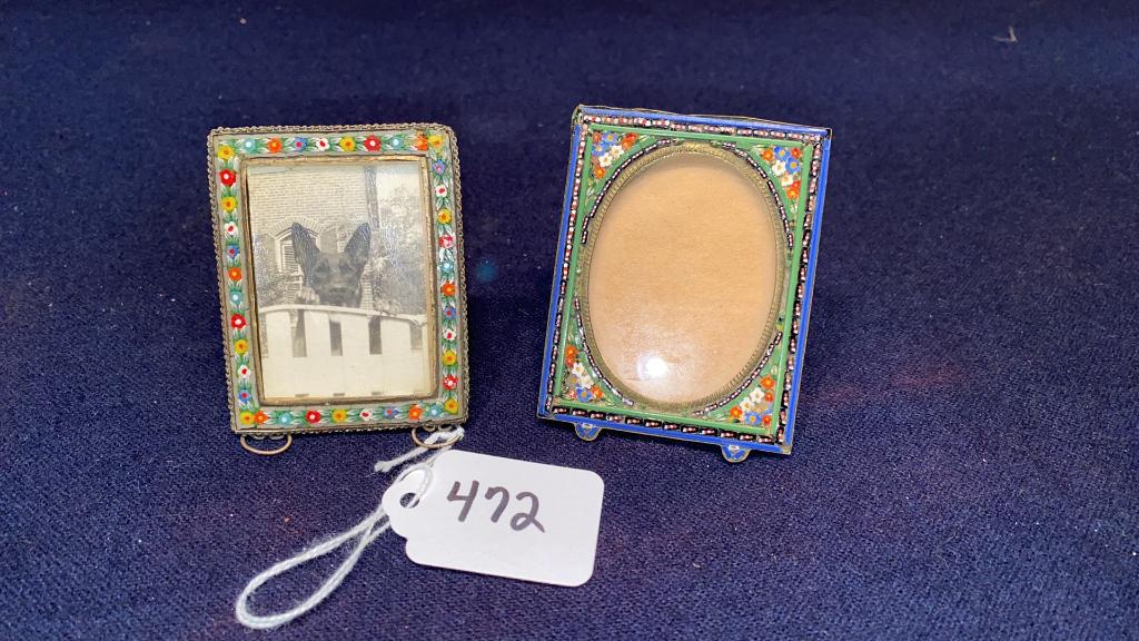 PAIR MINIATURE MICRO MOSAIC FRAMES (1 of 3)