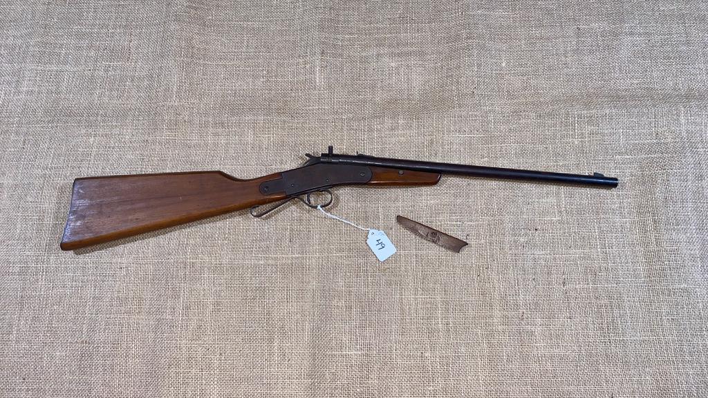 THE HAMILTON RIFLE #27 ~ .22 CAL.: CRACKED FOREARM~MODERN FIREARMS WILL REQUIRE FEDERAL BACKGROUND CHECKS AND WILL BE $30 PER GUN ($75 PER PISTOL). ALL LONG GUNS WILL NEED TO BE PICKED UP IN GALENA MD AND ALL PISTOLS WILL NEED TO BE PI