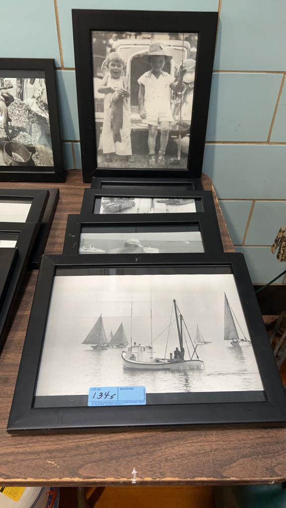 5 VARIOUS FRAMED PHOTOGRAPHS: FROM HEMINGWAY'S ON KENT ISLAND