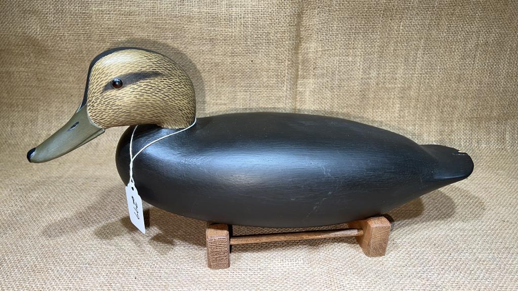 BIRCH BLACK DUCK DECOY: ~