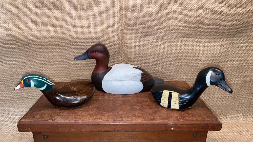 2 CHARLES FISH DUCK GOLF CLUB HEADS ETC: ~